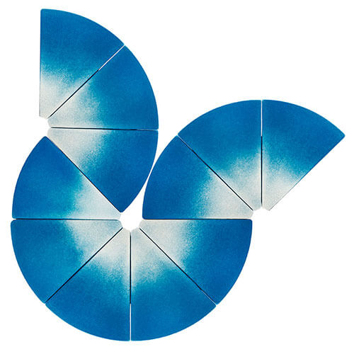 IRIS acoustic panel to circle decorative against the wall