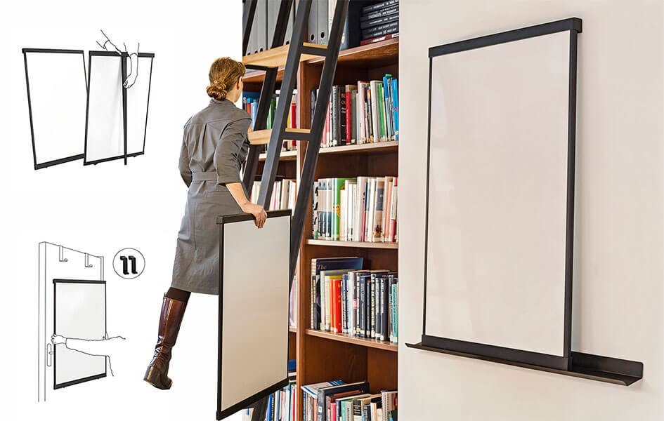 Snip magnetisch flex whiteboard voor agile werken; voor aan de muur, op tafel en om met je mee te rollen