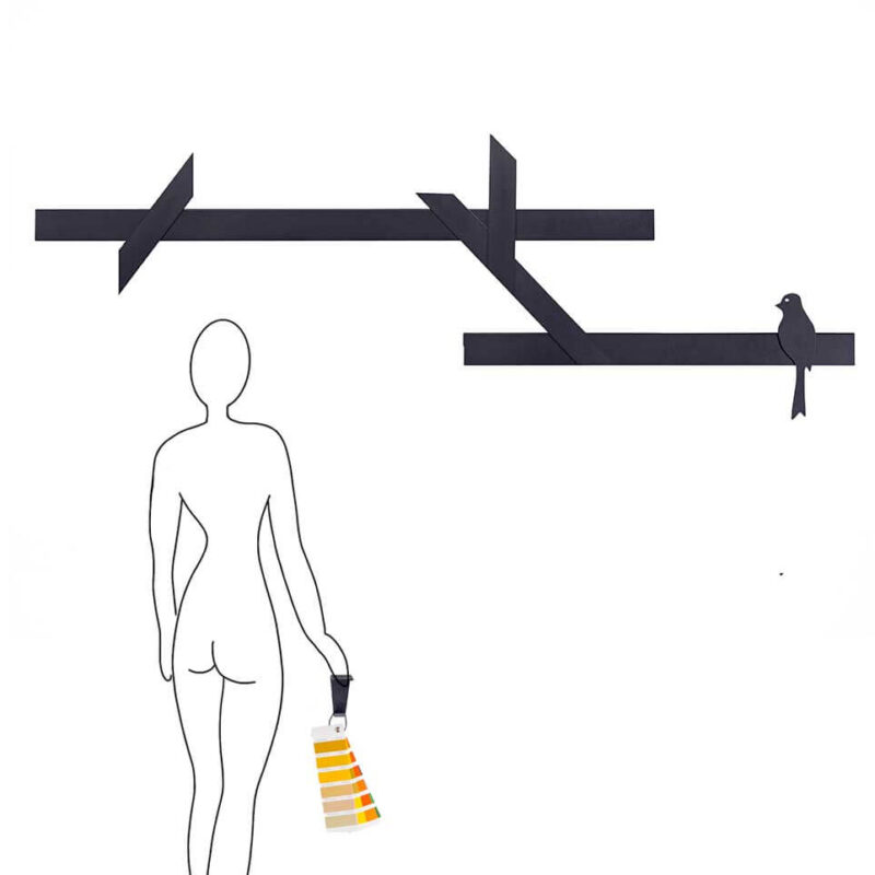Support mural magnétique pratique en forme de branche – pour tous vos objets