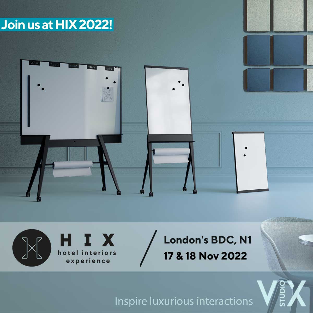 HIX-luxurious-design-flipchart-whiteboard-for-hotels
