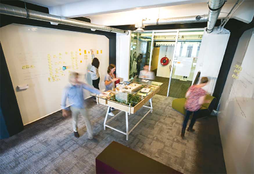 Kantoorinrichting: Agile werken in een daartoe ontworpen teamzone