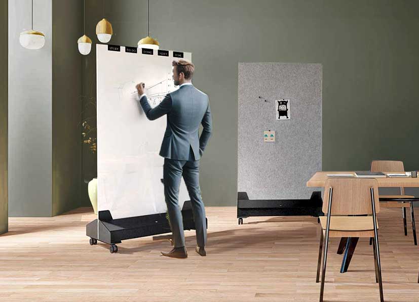 agileboard | verrijdbaar whiteboard en prikbord | PAD