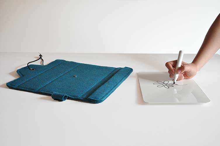 Handig whiteboard notebook in een slim mapje