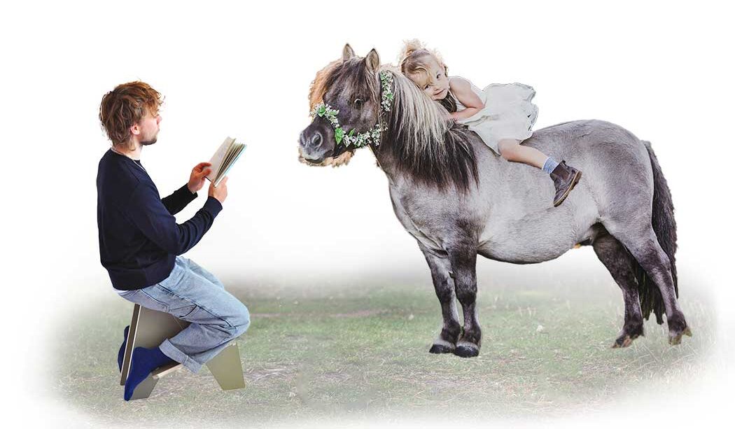 Falabella-paardje-met-kindje