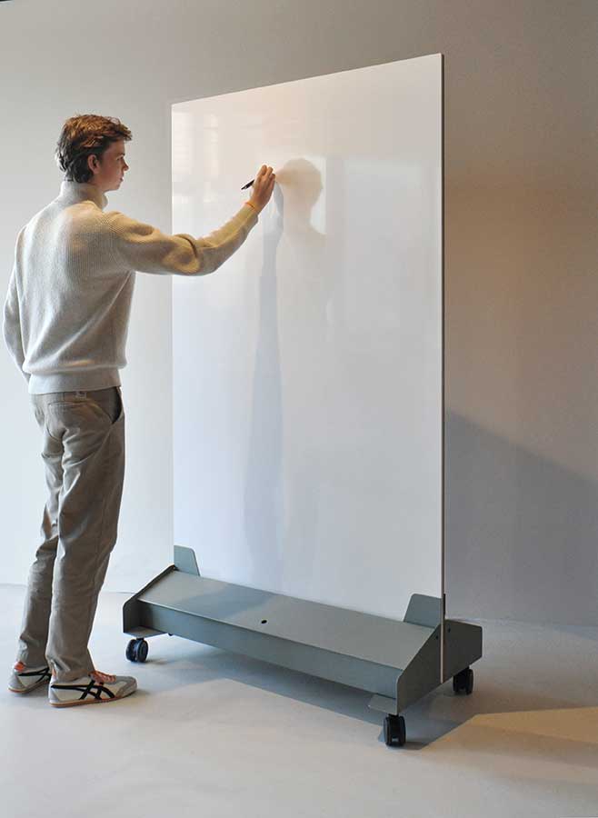 verrijdbaar design whiteboard-prikbord | magnetisch | akoestisch | PAD Agileboard