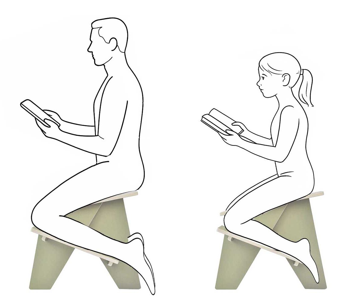 ergonomische knie kruk voor klein en groot