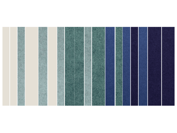 akoestisch wandpaneel studio vix zebra blauw