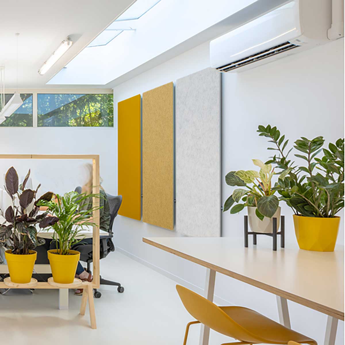 akoestische-vilten prikborden oker geel